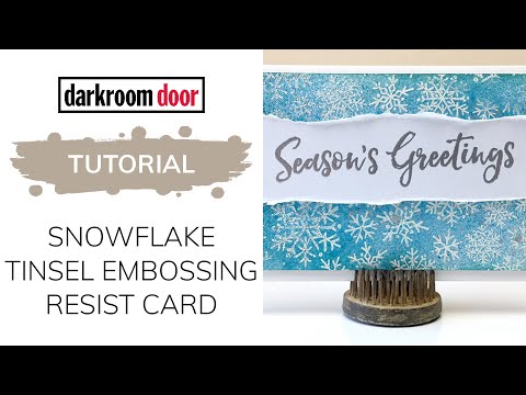 Snowflake Tinsel Embowsing Powder / Polvo de Embossing Snowflake Polvos de Embossing Ranger
