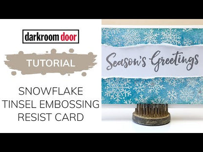 Snowflake Tinsel Embowsing Powder / Polvo de Embossing Snowflake Polvos de Embossing Ranger