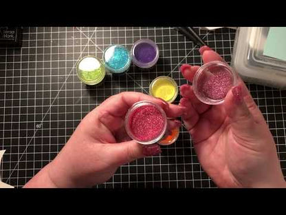 Lime Tinsel Embossing Powder / Polvo de Embossing Verde Lima Polvos de Embossing Ranger