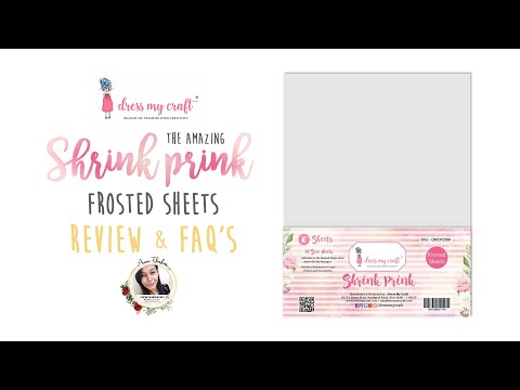 Shrink Prink Sheets 21 x 29.7 cm / 10 Hojas Encogibles Descontinuado Dress My Craft