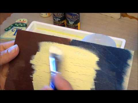 Weathered Wood Crackling Medium / Medio Craquelante de Madera Pinturas DecoArt