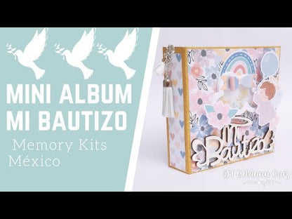Kit de Papel Cartulina Mi Bautizo Papel Memory Kits