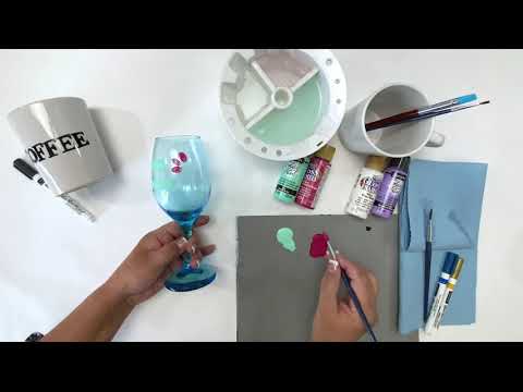 Glass Paint Brown / Pintura Para Vidrio Marrón Vitral DecoArt