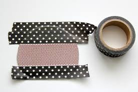 Washi Tape Black / Cinta Adhesiva Negra Descontinuado Darice