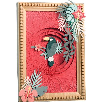 Thinlits Jungle Shadow Box Die / Suajes de Jungla Floral Descontinuado Sizzix