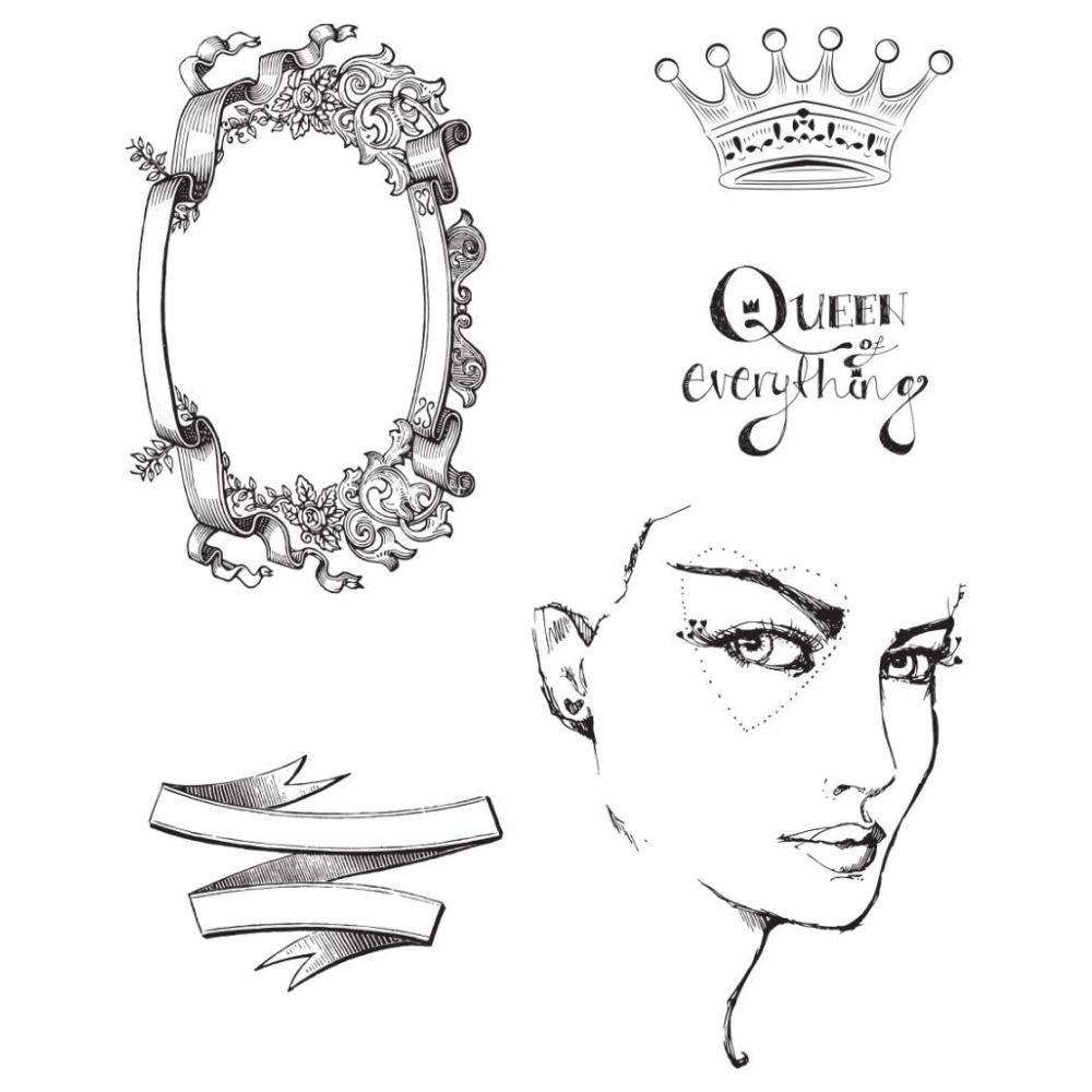 Queen of Everything Stamps / Sellos de Polímero Reina