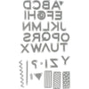 Thinlits Pop Art Uppercase Dies / Suaje Alfabeto en Mayúsculas