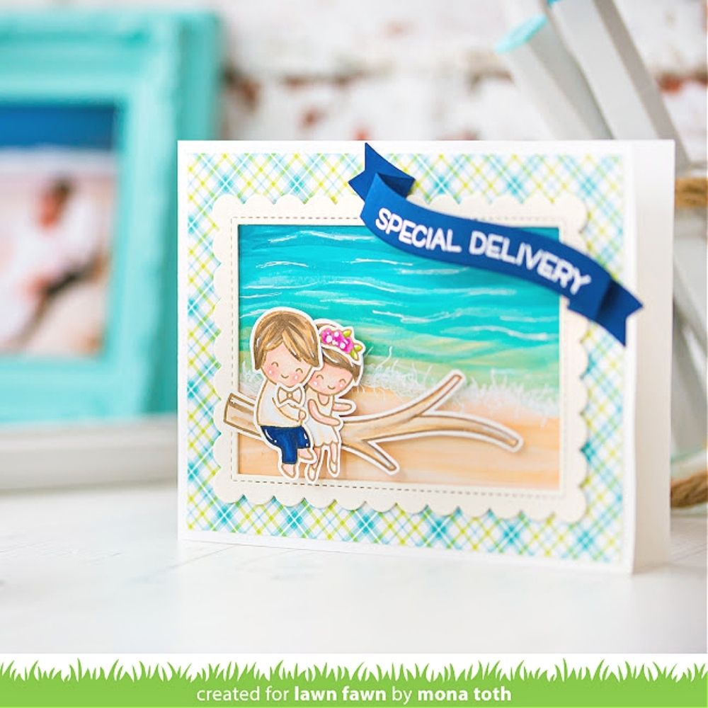Perfectly Plaid Remix Petite Paper Pad 6" / Block de Papel Tartán 6"  Lawn Fawn