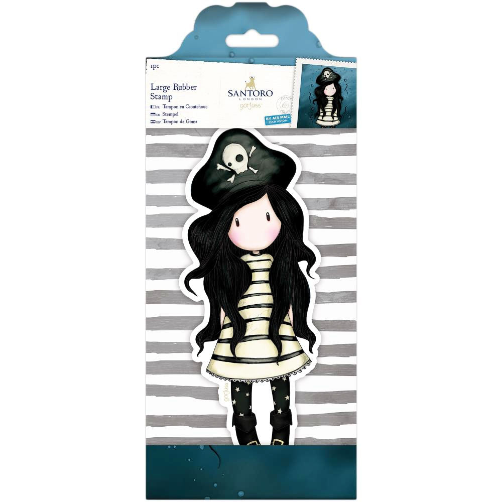 Gorjuss Large Rubber Stamp Piracy  / Sello de Goma Cling