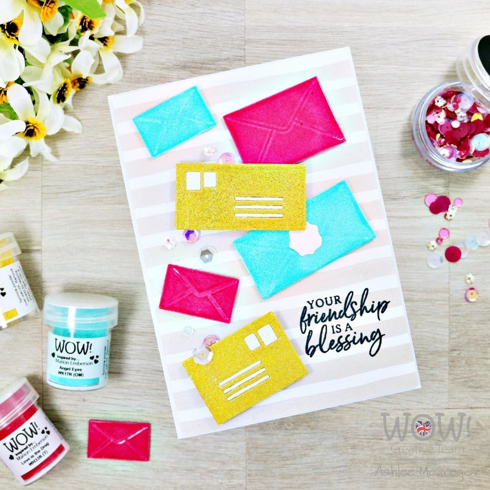 Love Is The Drug Embossing Powder / Polvo de Embossing Rosa Fuerte Translúcido Descontinuado Wow!