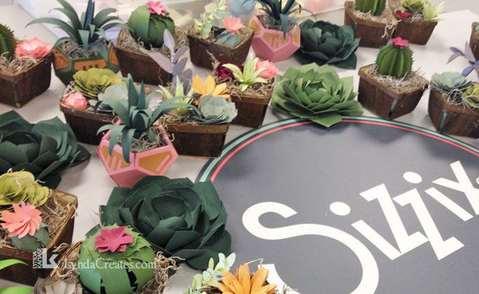 sizzix succulent dies Suajes Cortar Plantitas Papel Suculentas Cactus Troquel Sizzix – Hobbees
