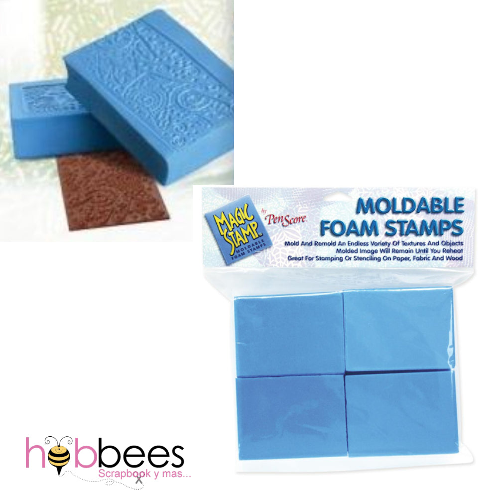 Moldable Foam Stamps / Bloques Moldeables para Hacer Sellos Descontinuado Magic Stamp