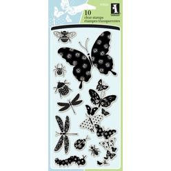 Sellos de polímero Insectos Estampadas / Patterned Bugs 97626 Descontinuado Inkadinkado