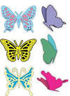 Suaje de mariposa con fondo liso / Small Exotic Butterflies #1