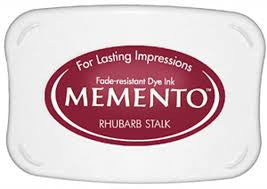 Rhubarb Stalk Memento / Cojín de Tinta para Sellos Rojo