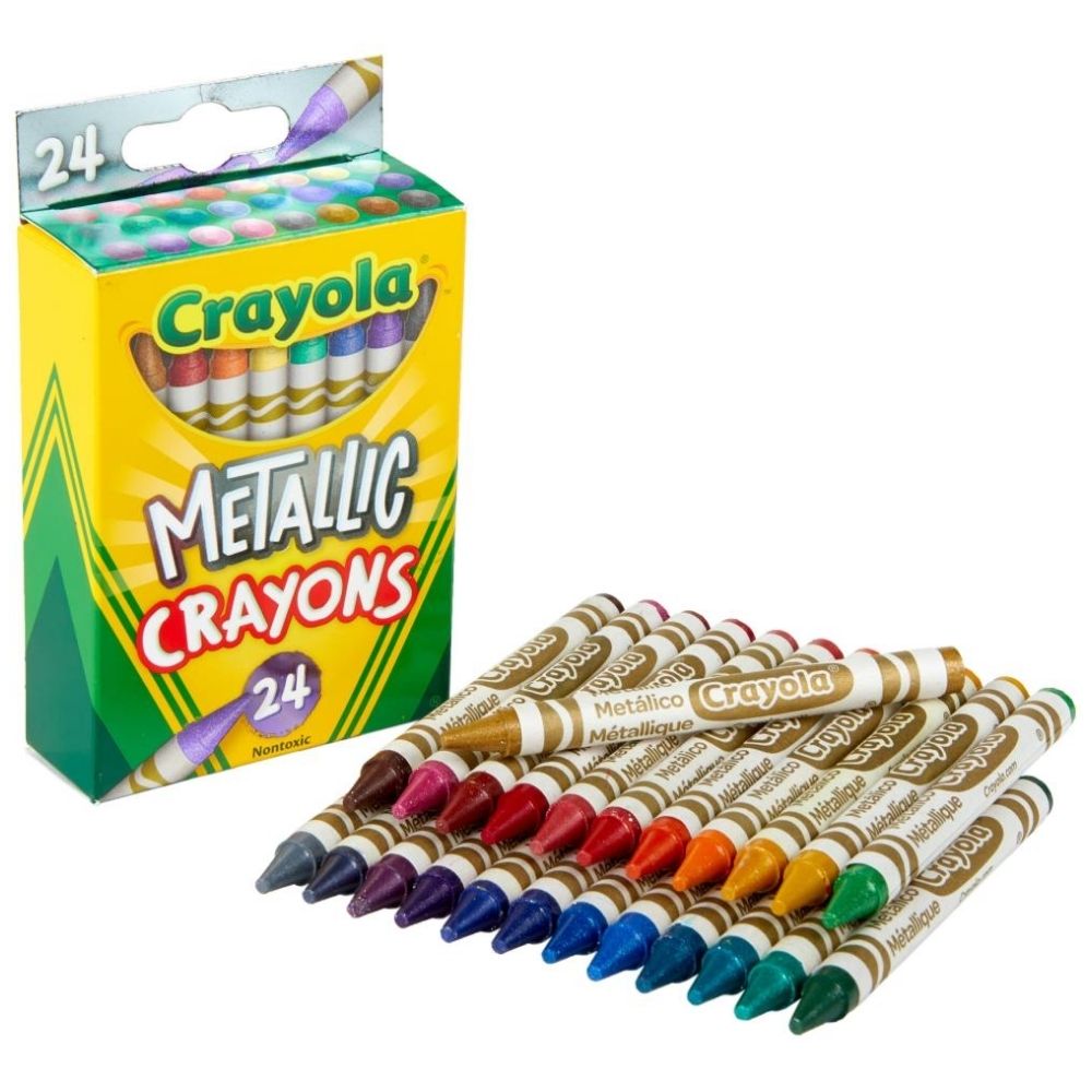 Metallic Crayons / Crayones Metálicos 24 pz