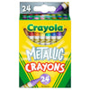 Metallic Crayons / Crayones Metálicos 24 pz