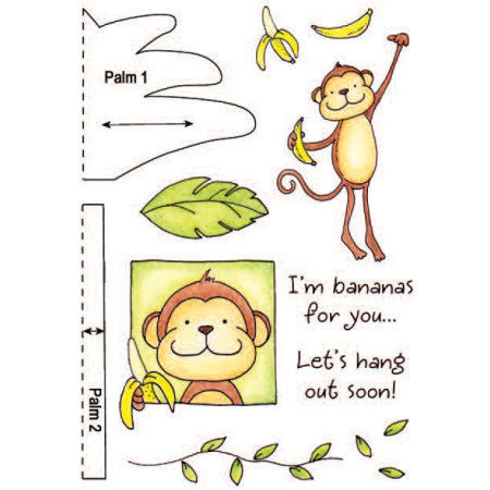 Sellos de Polímero Mono / Monkey Descontinuado Honey Pop