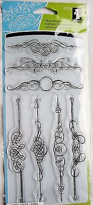 Sellos de Polímero Torbellino Ornamentales  / Ornate Flourishes Descontinuado Inkadinkado