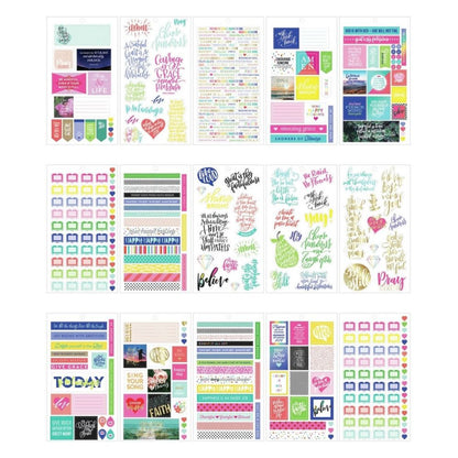 Happy Planner Stickers Faith / Estampas Para Planificador Descontinuado Me &amp; My Big Ideas