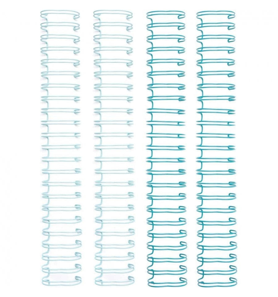 Cinch Wires Blue 1" / 4 Arillos Azules Arillos para Engargolar We R Memory Keepers