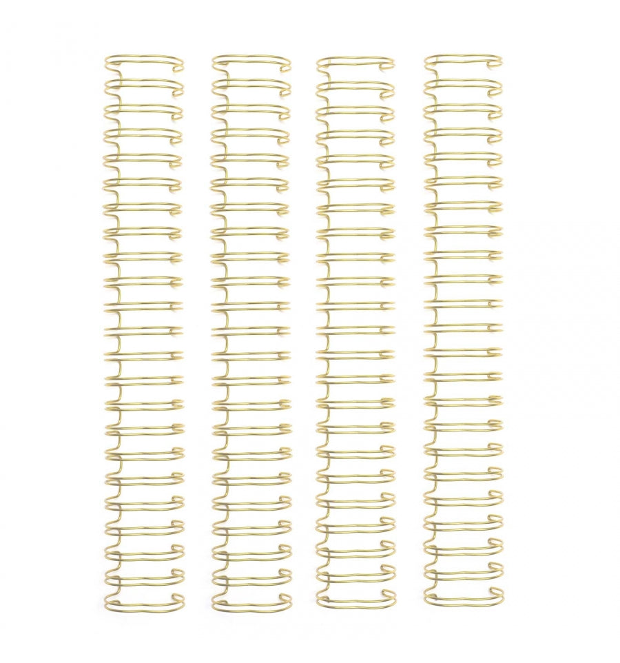 Set de 4 anillas metálicas de 35mm para encuadernar en amarillo – Cocoloko