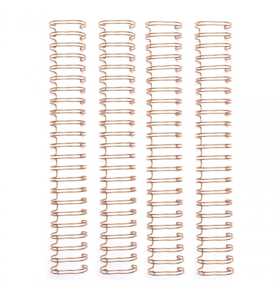 Cinch Wires Rose Gold 1" / 4 Arillos Oro Rosado Arillos para Engargolar We R Memory Keepers