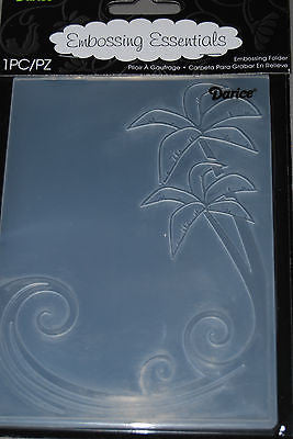 Embossing Palm Tree and Waves  / Folder de Grabado Olas y Palmera