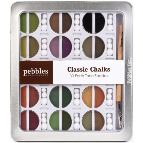 Chalk Set Earth Tones / Set de Gises Colores Tierra Pasteles Pebbles