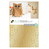 Block Premium Kraft Gold Foil Paper / Block de Cartulina con Diseños Color Dorados