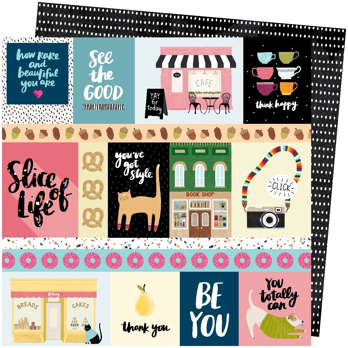 Slice of Life Paper Pad / Block de Papel Decorado Descontinuado Pebbles