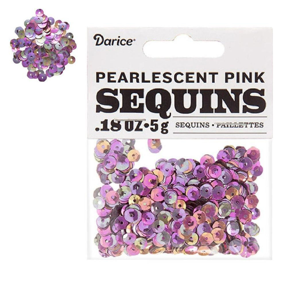 Pearlescent Pink Sequins / Lentejuelas Rosa Nacarado
