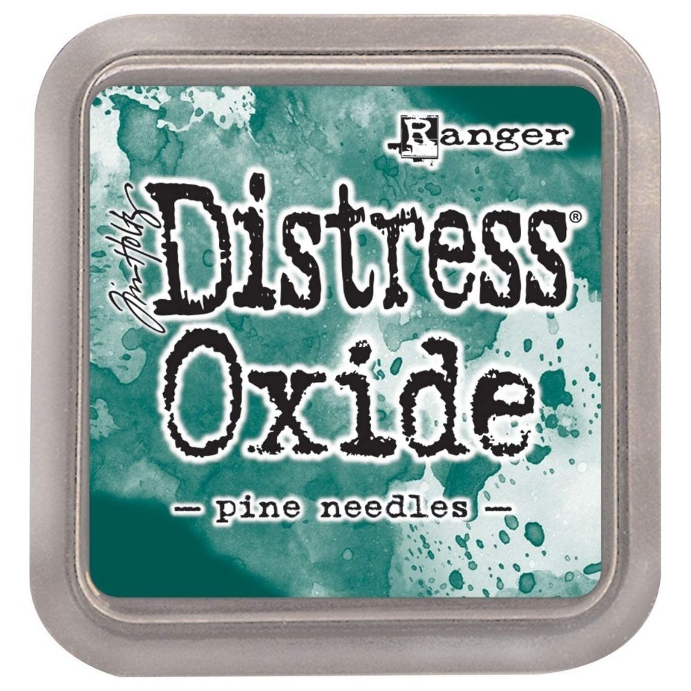 Tim Holtz Distress Oxide Pine Needles / Cojin de Tinta Efecto Oxidado Verde Pino