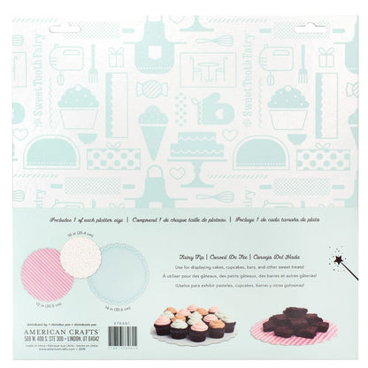 Sweet Serving Platters Multi Colors / Base para Postres Estampada Repostería Sweet Tooth Fairy