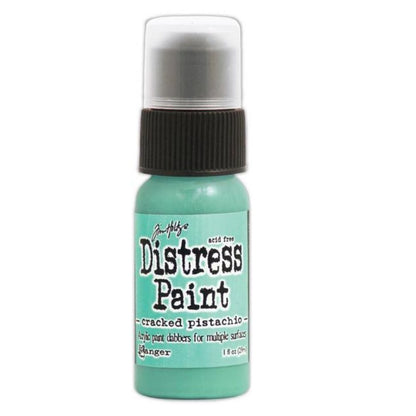 Distress Dabber Cracked Pistachio Acrylic Paint /  Pintura Acrílica Verde Agua Descontinuado Ranger