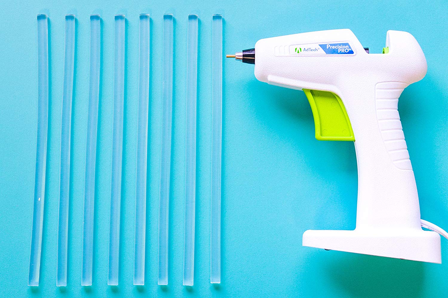 Precision Pro Pack Glue Gun  / Kit de Pistola de Silicón Punta Fina y Barras de Silicón Mini Descontinuado Ad Tech
