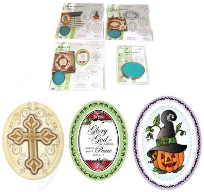 Stamping Oval 25 Piece Set / Set de Sellos Intercambiables Descontinuado JustRite