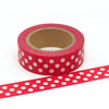 Washi Tape Red Polka Dots Spots  / Cinta Adhesiva Puntitos