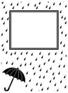 Embossing Raindrops and Umbrella / Folder de Grabado Sombrilla y Lluvia