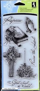 Sellos de polímero Religion / Spiritual Sketches 99548 Descontinuado Inkadinkado