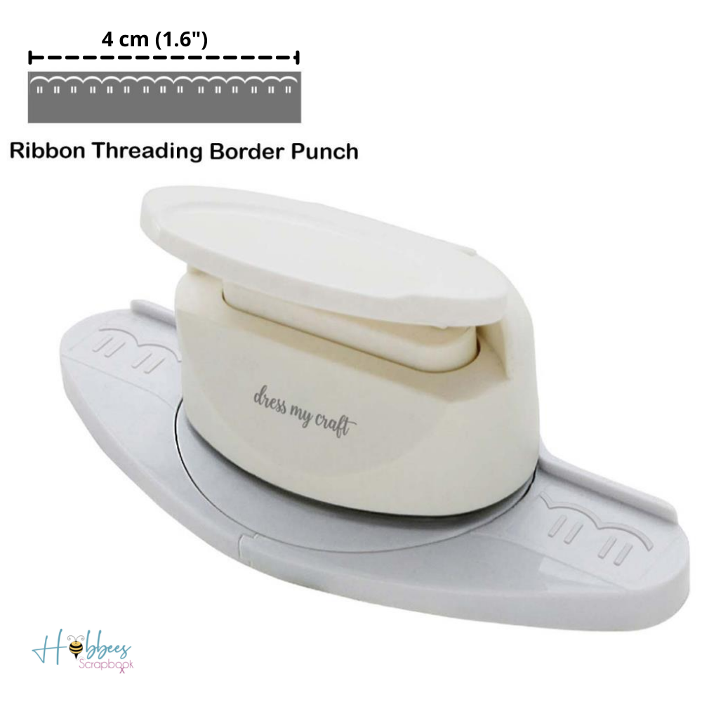 Ribbon Threading Border Punch / Perforadora de Orilla Onditas Pasa Listón