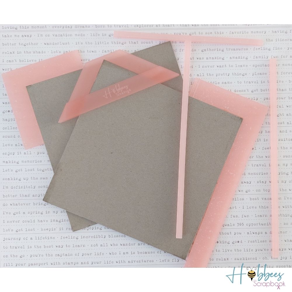 Escuadras para Encuadernación Color Rosa Descontinuado Hobbees