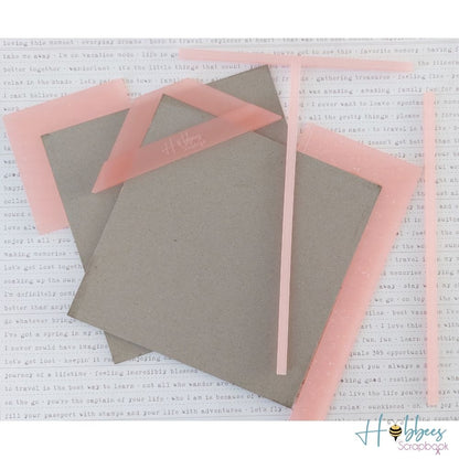 Escuadras para Encuadernación Color Rosa Descontinuado Hobbees