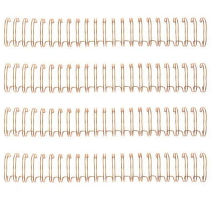 Cinch Wires Rose Gold 0.625" / 4 Arillos Metálicos Oro Rosa Arillos para Engargolar We R Memory Keepers