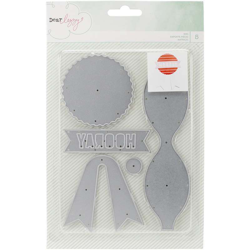 Bow and Prize Ribbon Die / Suaje de Corte de Moño y Medalla DESCONTINUADO American Crafts