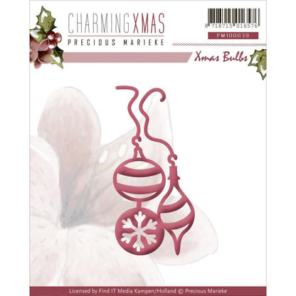 Charming Christmas Spheres Die / Suaje de Corte de Esferas de Navidad Descontinuado Precious Marieke