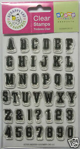 Letter Sweater Stamps / Sellos de Polímero de Letras Descontinuado Scrappy Cat