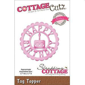 Tag Topper Happy Birthday / Suaje de Corte de Etiqueta de Feliz Cumpleaños