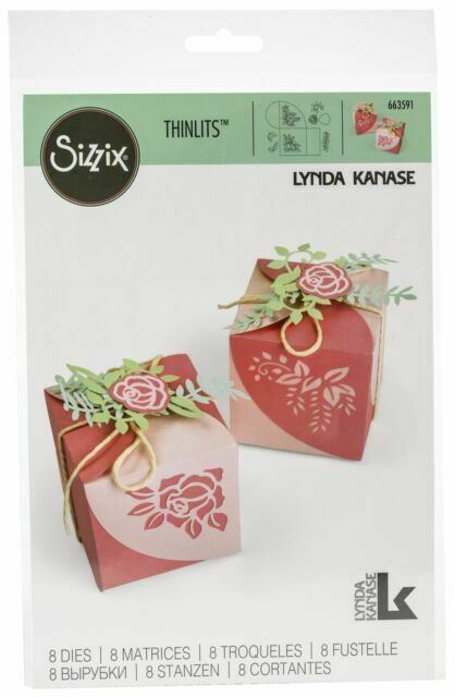 Thinlits Wrap Favor Box Die / Suaje de Cajita Cuadrada Flor Descontinuado Sizzix