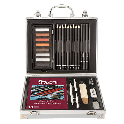 Studio 71 Sketching Set / Kit de Dibujo y Bosquejo 29 piezas Descontinuado Darice